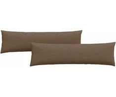 Sofa Pagalvės 2 pcs Ruda 145 x 40 cm audinys