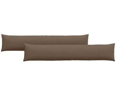 Sofa Pagalvės 2 pcs Ruda 200 x 40 cm audinys