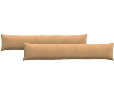 Sofa Pagalvės 2 pcs Ruda 200 x 40 cm Kordūrinis audinys