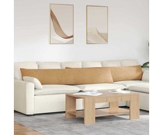 Sofa Pagalvės 2 pcs Ruda 200 x 40 cm Kordūrinis audinys
