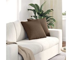 Sofa Pagalvės 2 pcs Ruda 45 x 45 cm audinys