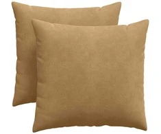 Sofa Pagalvės 2 pcs Ruda 45 x 45 cm Kordūrinis audinys