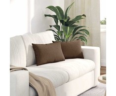 Sofa Pagalvės 2 pcs Ruda 50 x 30 cm audinys