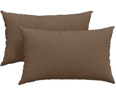 Sofa Pagalvės 2 pcs Ruda 50 x 30 cm audinys