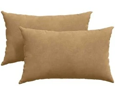 Sofa Pagalvės 2 pcs Ruda 50 x 30 cm Kordūrinis audinys