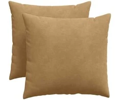 Sofa Pagalvės 2 pcs Ruda 50 x 50 cm Kordūrinis audinys