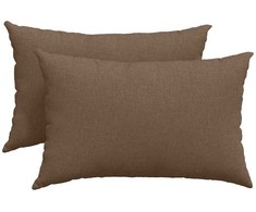 Sofa Pagalvės 2 pcs Ruda 60 x 40 cm audinys