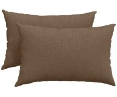 Sofa Pagalvės 2 pcs Ruda 60 x 40 cm audinys
