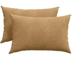 Sofa Pagalvės 2 pcs Ruda 60 x 40 cm Kordūrinis audinys