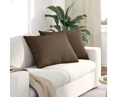 Sofa Pagalvės 2 pcs Ruda 70 x 50 cm audinys