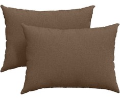 Sofa Pagalvės 2 pcs Ruda 70 x 50 cm audinys