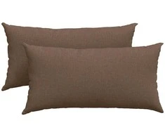Sofa Pagalvės 2 pcs Ruda 80 x 40 cm audinys