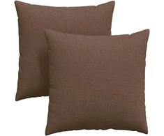 Sofa Pagalvės 2 pcs Ruda 80 x 80 cm audinys