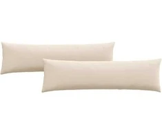 Sofa Pagalvės 2 pcs Smėlio 145 x 40 cm audinys