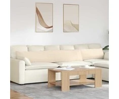 Sofa Pagalvės 2 pcs Smėlio 200 x 40 cm audinys