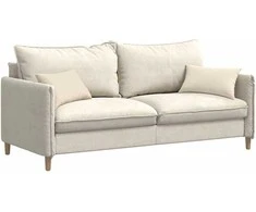 Sofa Pagalvės 2 pcs Smėlio 50 x 30 cm audinys