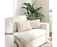 Sofa Pagalvės 2 pcs Smėlio 50 x 30 cm audinys