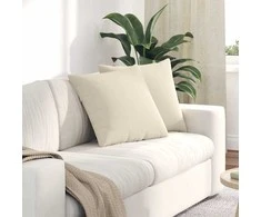 Sofa Pagalvės 2 pcs Smėlio 50 x 50 cm audinys