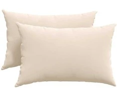 Sofa Pagalvės 2 pcs Smėlio 60 x 40 cm audinys