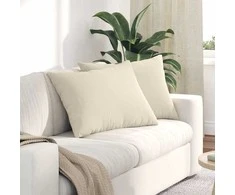 Sofa Pagalvės 2 pcs Smėlio 70 x 50 cm audinys