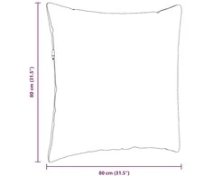 Sofa Pagalvės 2 pcs Šviesi geltona 80 x 80 cm