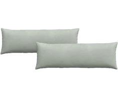 Sofa Pagalvės 2 pcs Šviesiai pilka 120 x 40 cm
