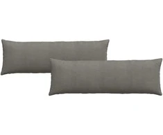 Sofa Pagalvės 2 pcs Šviesiai pilka 120 x 40 cm