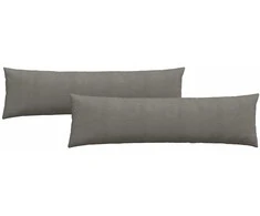 Sofa Pagalvės 2 pcs Šviesiai pilka 145 x 40 cm