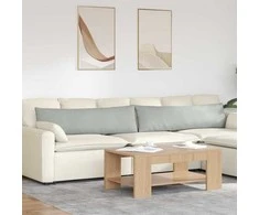 Sofa Pagalvės 2 pcs Šviesiai pilka 145 x 40 cm