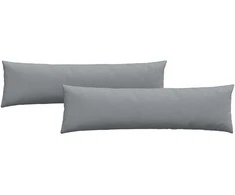 Sofa Pagalvės 2 pcs Šviesiai pilka 145 x 40 cm audinys