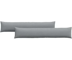 Sofa Pagalvės 2 pcs Šviesiai pilka 200 x 40 cm audinys