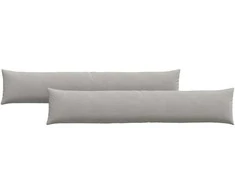 Sofa Pagalvės 2 pcs Šviesiai pilka 200 x 40 cm audinys