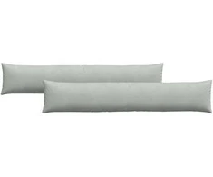 Sofa Pagalvės 2 pcs Šviesiai pilka 200 x 40 cm