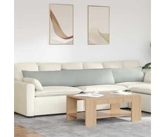 Sofa Pagalvės 2 pcs Šviesiai pilka 200 x 40 cm