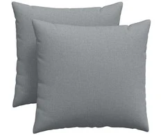 Sofa Pagalvės 2 pcs Šviesiai pilka 45 x 45 cm audinys