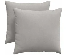 Sofa Pagalvės 2 pcs Šviesiai pilka 45 x 45 cm audinys