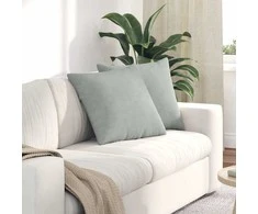 Sofa Pagalvės 2 pcs Šviesiai pilka 50 x 50 cm