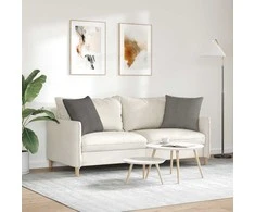 Sofa Pagalvės 2 pcs Šviesiai pilka 50 x 50 cm