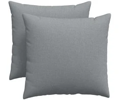 Sofa Pagalvės 2 pcs Šviesiai pilka 50 x 50 cm audinys