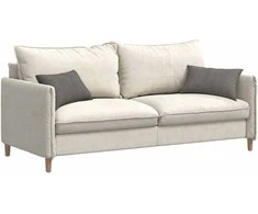 Sofa Pagalvės 2 pcs Šviesiai pilka 50 x 30 cm