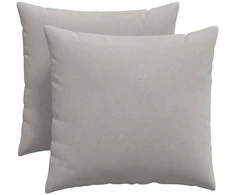 Sofa Pagalvės 2 pcs Šviesiai pilka 50 x 50 cm audinys