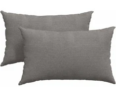 Sofa Pagalvės 2 pcs Šviesiai pilka 50 x 30 cm