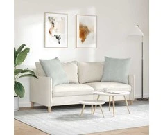 Sofa Pagalvės 2 pcs Šviesiai pilka 60 x 60 cm
