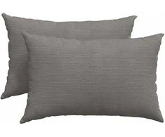 Sofa Pagalvės 2 pcs Šviesiai pilka 60 x 40 cm