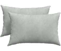 Sofa Pagalvės 2 pcs Šviesiai pilka 60 x 40 cm
