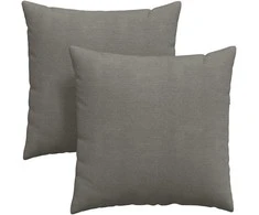 Sofa Pagalvės 2 pcs Šviesiai pilka 60 x 60 cm