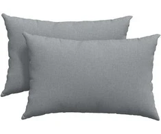 Sofa Pagalvės 2 pcs Šviesiai pilka 60 x 40 cm audinys