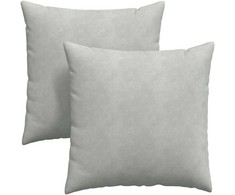 Sofa Pagalvės 2 pcs Šviesiai pilka 60 x 60 cm