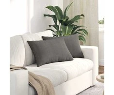 Sofa Pagalvės 2 pcs Šviesiai pilka 60 x 40 cm