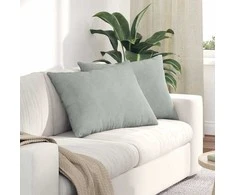 Sofa Pagalvės 2 pcs Šviesiai pilka 70 x 50 cm